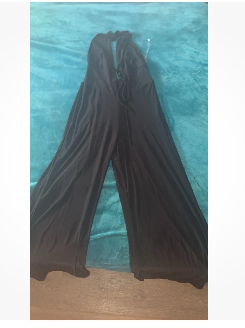 Sabora Dress With Pants Legs large Black maxi